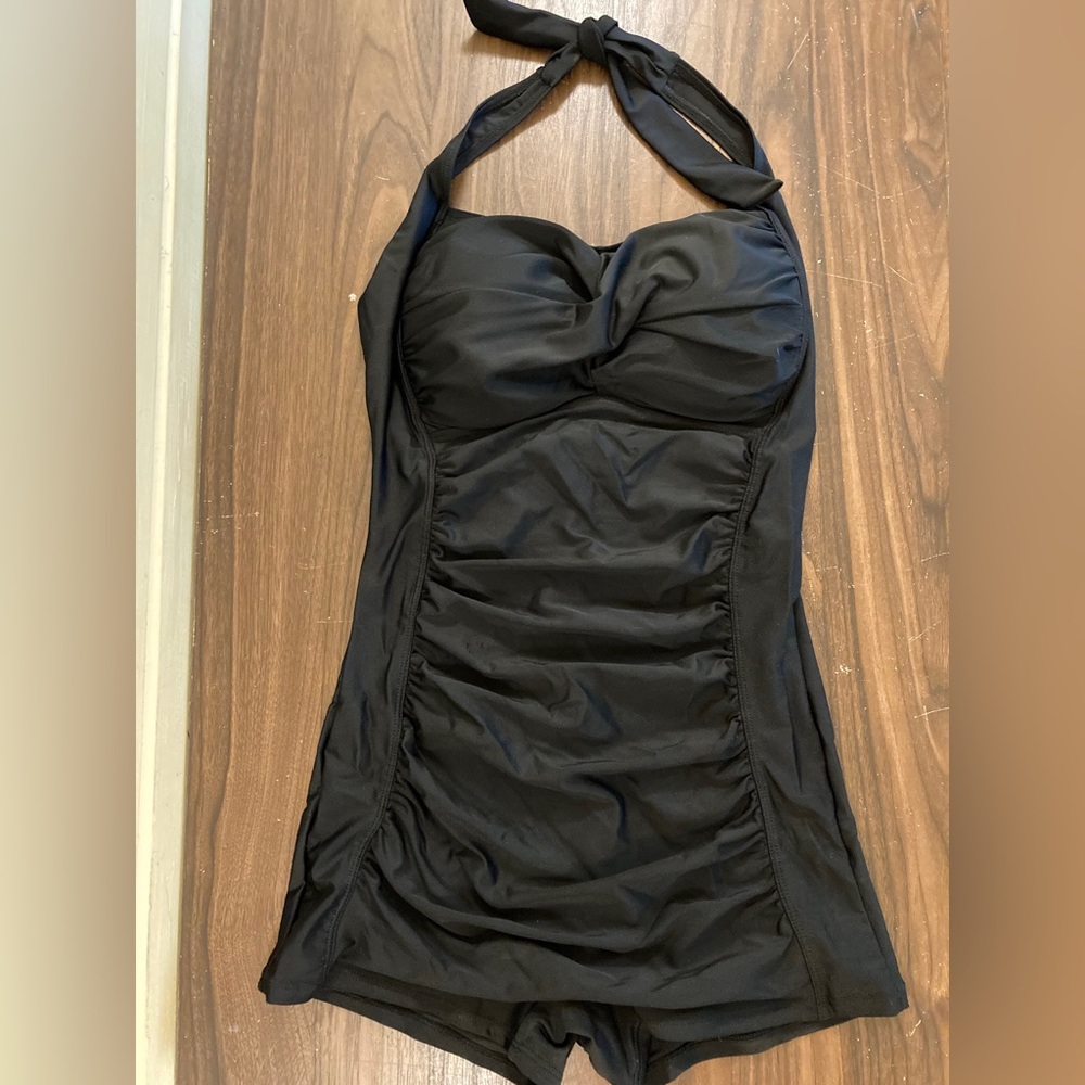 Black vintage swim suit